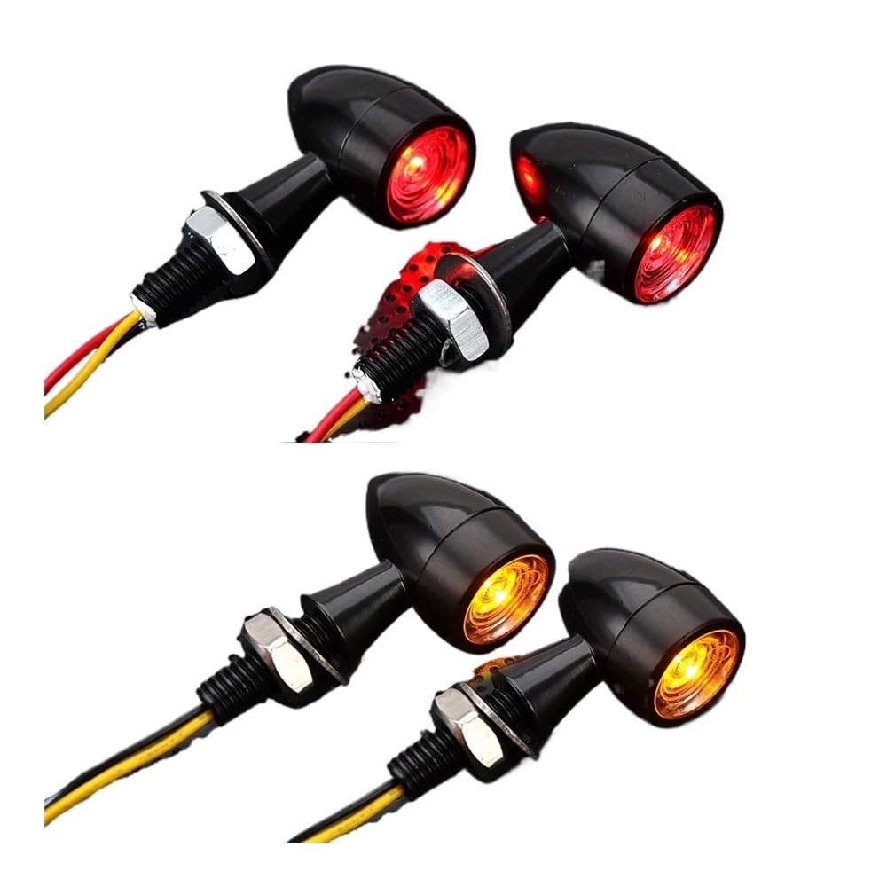 Señal Giro LED Motocicleta Mini Luz LED De Intermitente Para Motocicleta De 8mm, Luz De Freno Trasera Para Moto, Luz Led Clignotant De 12V
