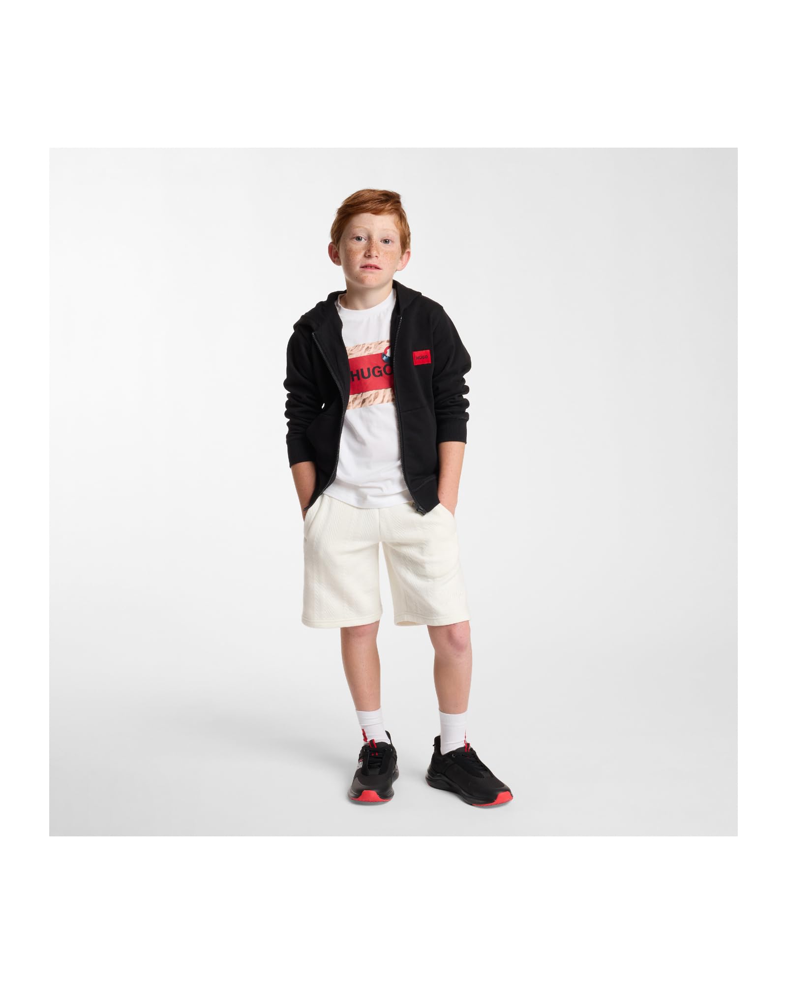 Hugo Strickjacke für Jungen, Schwarz, 12 Jahre