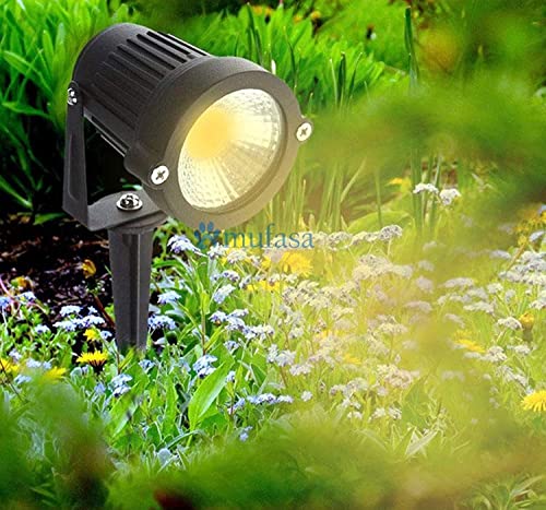 Image of Mufasa LED Outdoor Garden Spot and Spike IP65, Aluminium Body, Garden Light (Driver in -Built, Warm White) (3 Watts)
