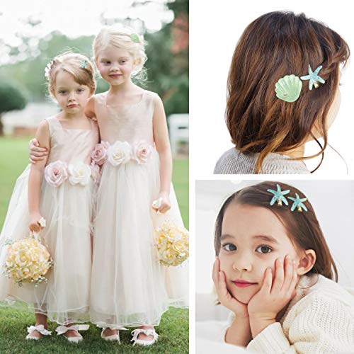 Set de Pinzas para Cabello con Estrella de Mar Verde miniatura 5