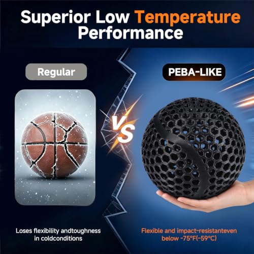 Image of YOUSU PEBA-Like 95A Super TPU 3D Printer Filament, Black, 1kg
