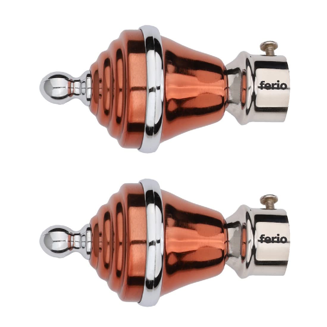 FERIO Stainless Steel Curtain Bracket Rose Gold with Silver for Bathroom Kitchen Door and Window Accessories for 1 Inch Rod Size Without Curtain Bracket and Holder (Pack of 2) (B0BSXJV5YK) Amazon Price History, Amazon Price Tracker