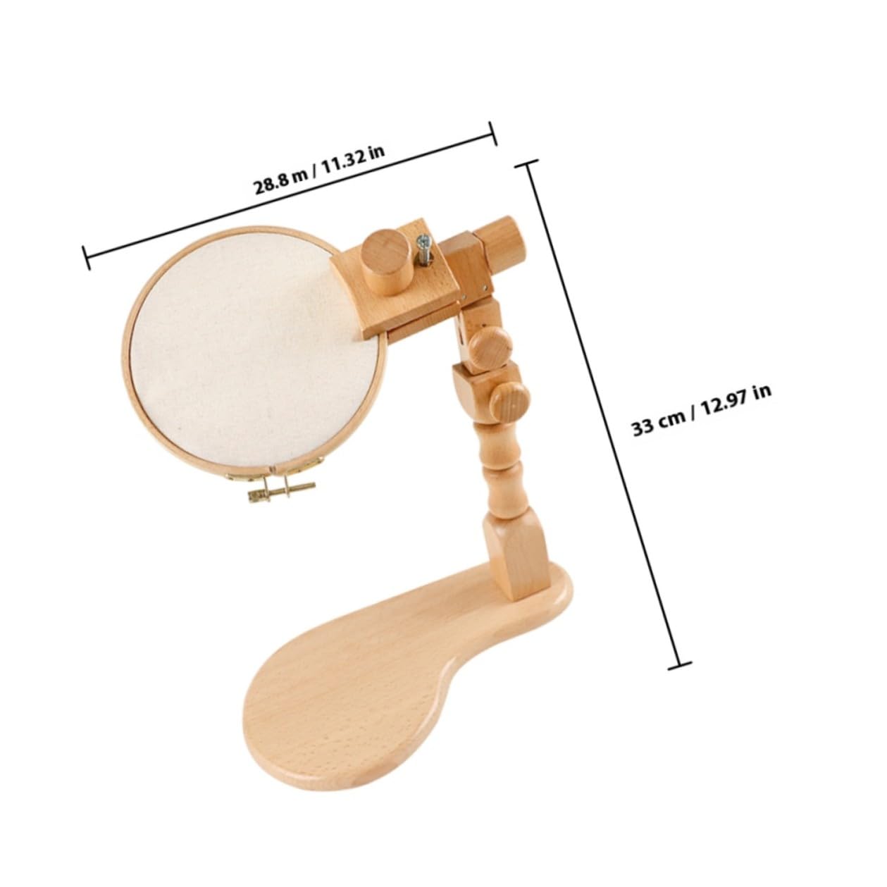 OATIPHO Bastidor de Punto de Cruz Ajustable de Madera Haya para Bordado DIY Soporte Multifuncional y Diseño Fácil de Desmontar Adecuado para Uso en Casa