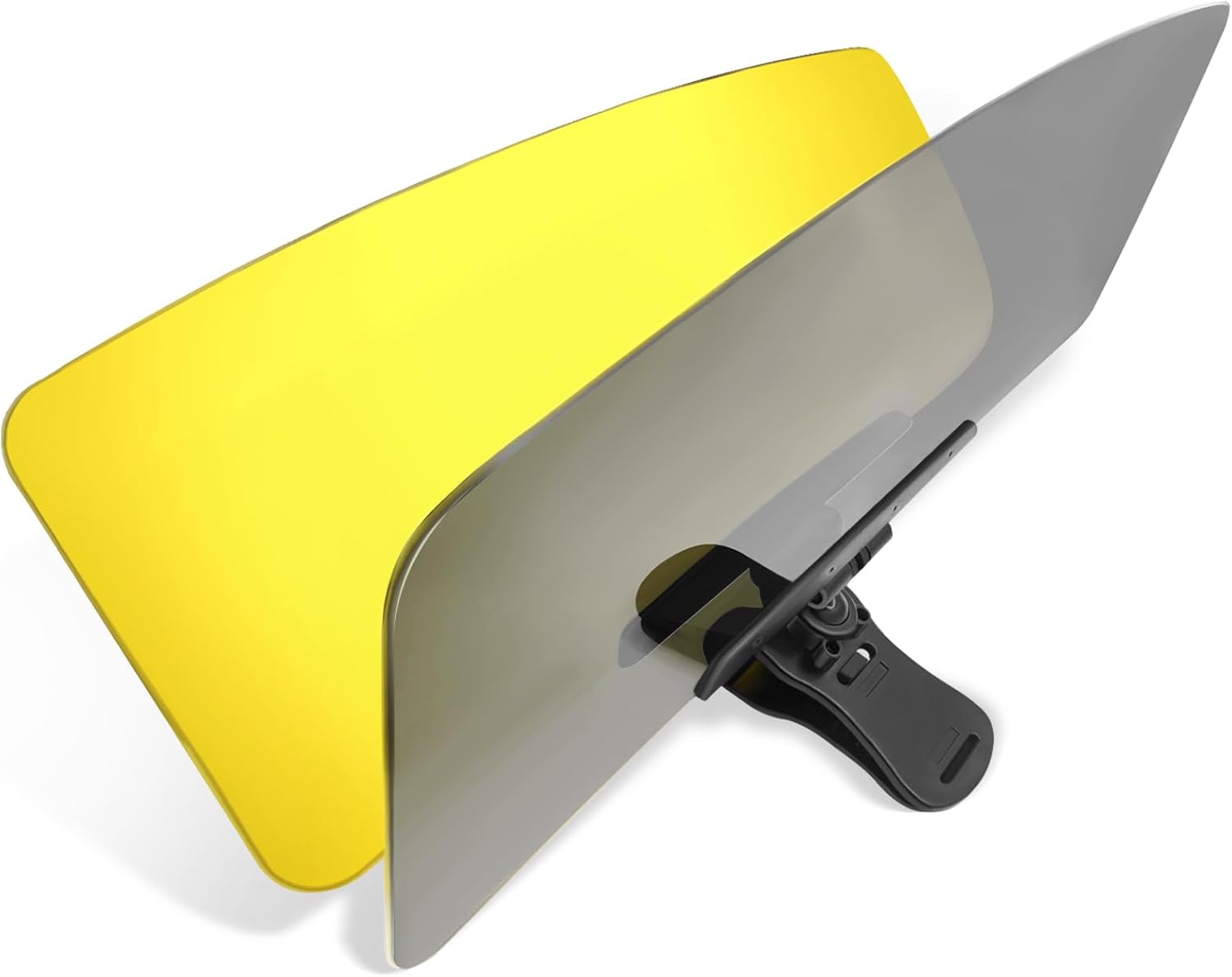 Sun Visor Extender for SUV, 2 in 1 Day and Night Universal Sun Visor Extender for Car Easy to Install, UV400 Anti-Glare Protects from Glare, UV Rays, Snow Blindness for Safe Driving SUV-Day and Night