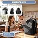 BOXSAM Schulrucksack Teenager Mädchen Schultasche Leichter Rucksack für Die Schule Teenager Mädchen Jungen Casual Daypacks Wasserdichter College School Bag Womens Backpack Aesthetic Schwarz.