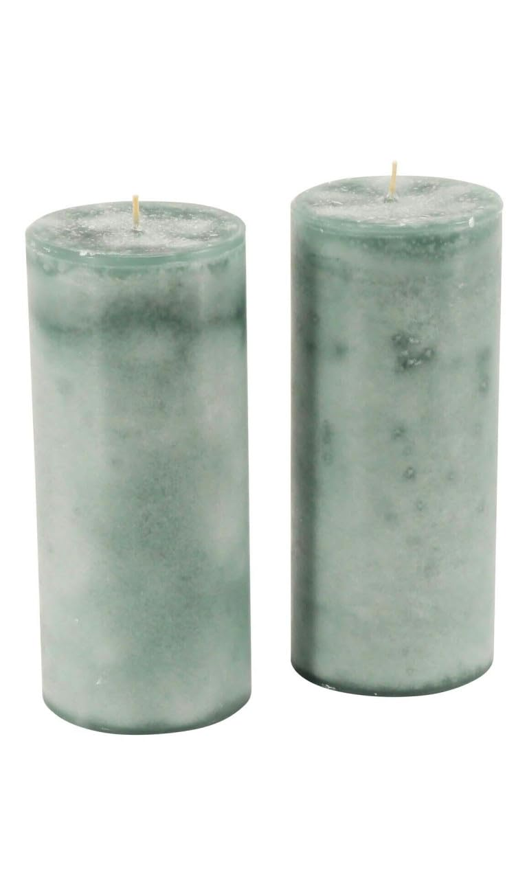 Candele per l'Avvento/candele a colonna/candele (Safe Candle) – Grande scelta – Corona dell'Avvento/ghirlanda di Natale/candele di Natale., verde smeraldo, XL & Breit: Höhe 18cm / Ø 8cm - 2 Stück
