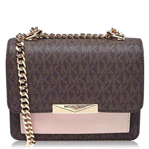 MICHAEL BY MICHAEL KORS Jade Extra Small Brown Logo Crossbody Bag Marron Talla única