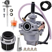 Carburetor CRF50 Fit for Honda CRF50F XR50R Z50 Z50A Z50R Mini Trail 50 Mini Bike Carb Kit with 28MM Air Filter and Fuel Valve Petcock