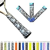 Alien Pros X-Tac Tennis Overgrip Tape perfect for your tennis racket, racquetball grip, squash racquet and more. 3-Pack, Skull Design