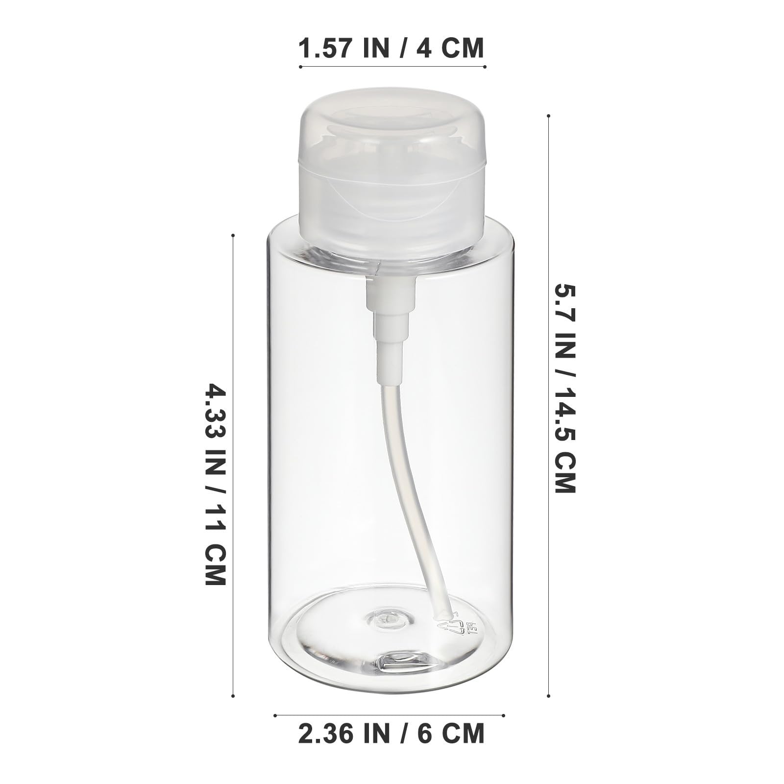 Dosatore Pompa per Liquidi 300ml 2 Pezzi Bottiglia Vuota in Plastica Riutilizzabile con Pompa Push-down, Contenitore Cosmetico per Struccante e Viaggio Quotidiano
