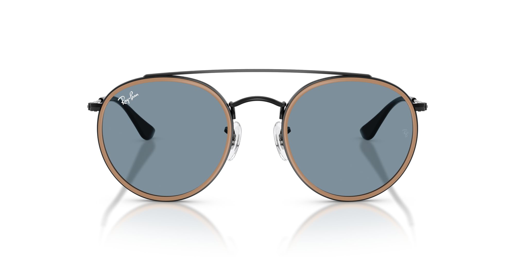 

                                                    Ray-Ban RB3647N Double Bridge Round sunglasses, Bl
