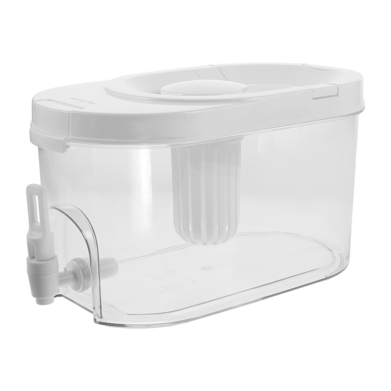 MYUYEE Juice Dispenser Fridge Drink Dispenser Cold Water Pitcher Beverage Container With Spigot Lemonade Stand Juice Jug For Party Ice Chamber (Wei?)