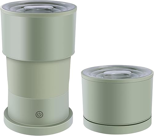 Lavadora portátil mini lavadora plegable y secadora giratoria pequeña lavadora plegable para campamento caravana viajes espacios pequeños ligera y