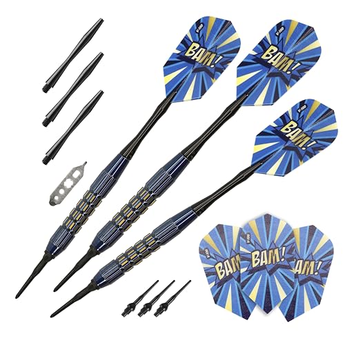 Fléchettes Comix Soft Tip Viper bleues pour vos soirées jeux