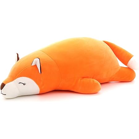 fuzzy fox body pillow