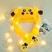 Juguete de Peluche Animal Ear Hat, LED Bunny Hat Plush Bunny Hat...