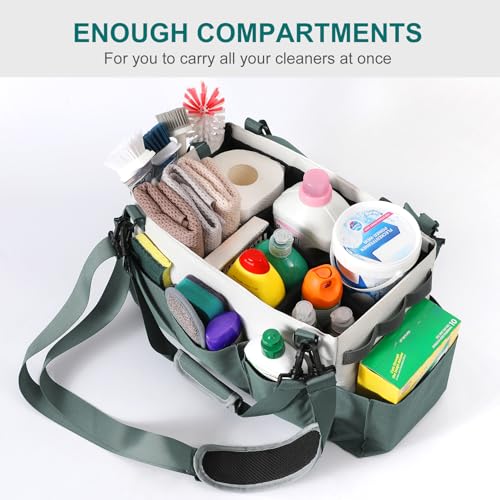 image for LANDNEOO Cleaning Caddy Organizer with Handle, Wearable Bag for Suppli