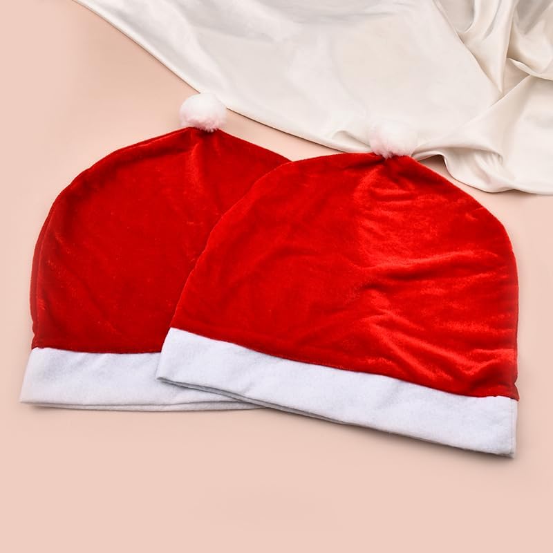 Christmas Car Seat Covers Set of 2 Santa Claus Hat Car Seat Cover Funny Christmas Car Headrest Covers New Years Xmas Car Seat Head Rest Cover for Car Decoration Xmas Vehicle Headrest Cover Protector image 8