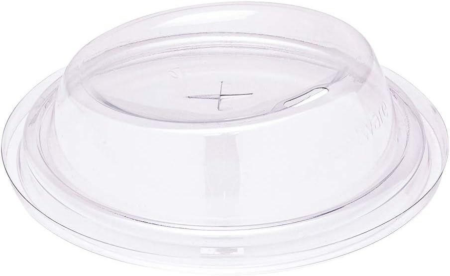Restaurantware LIDS ONLY: Visage Lids For 9/12/16 Ounce Disposable Cups 1000 Clear Plastic Lids For Cups - 2-in-1 Straw And Sip Insert Visage Cups Sold Separately Recyclable