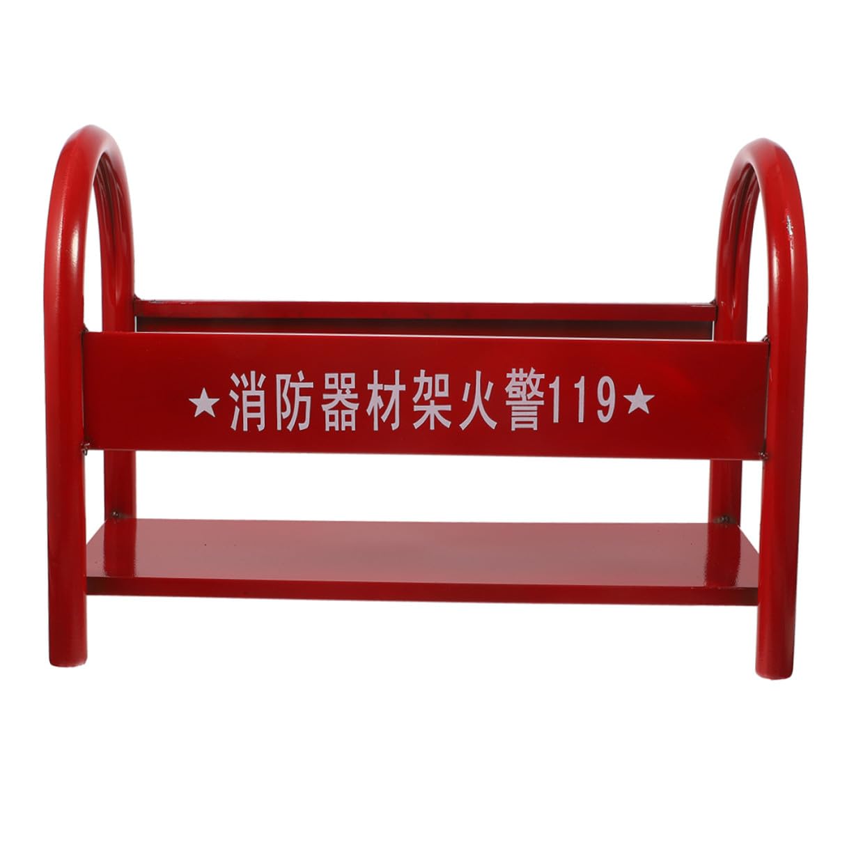 Soporte de Suelo Reforzado para Extintor de Polvo Rojo 4 Kg Base Metálica para Almacenamiento Seguro de 2 Extintores Estante Resistente para Organización y Uso Seguridad contra