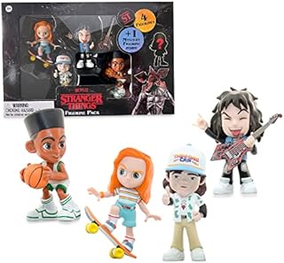 Famosa - Stranger Things Magic Capsules, Pack of 5 Figures, Lucas, Max, Dustin and Eddie plus 1 Surprise Figure, Collection, Random Model Shipping (700017640), Multicoloured
