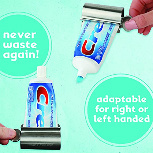 The Original Toothpaste Squeezer Tube Roller Stainless Steel Tube Squeezer Rollers, Saves Toothpaste, Creams, Puts An End To Waste - Simple And Practical (Silver) #TOP6