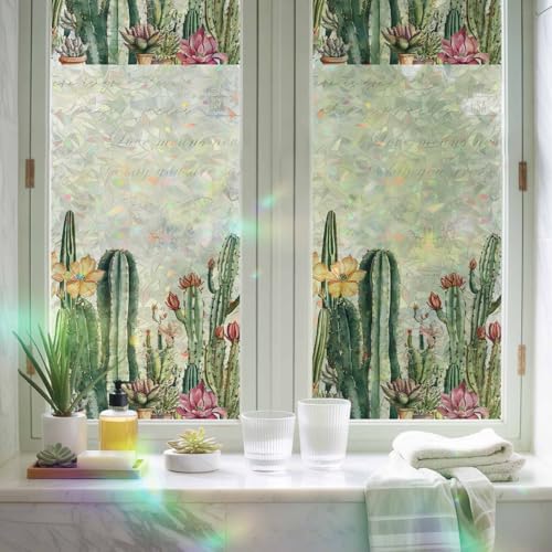 Vinilo decorativo protección ventana arcoíris 18x39 pulg miniatura 5