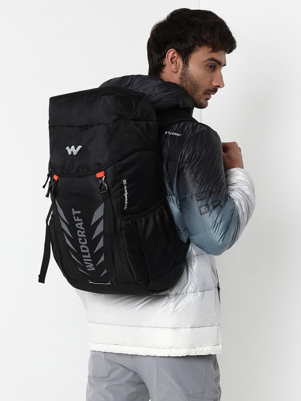 Image of Wildcraft Travel Pro 30 Casual Backpack for Mens & Womens | Unisex Hiking Backpack (30 liter,Black)
