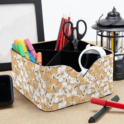 Pot à crayons design beige pour organiser le bureau à la maison - 8