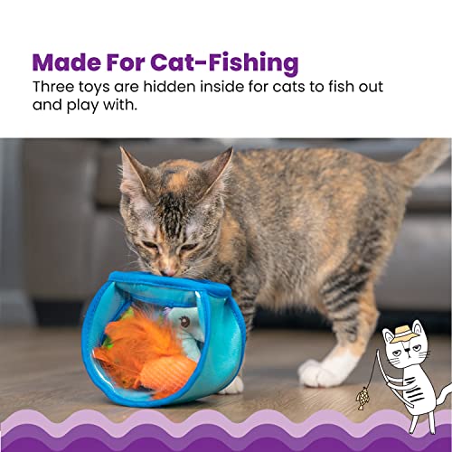 Hide & Seek Fish Bowl Interactive Cat Puzzle Toy