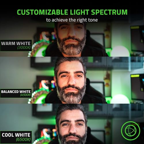 Image of Razer Ring Light 12 inch Streaming and Selfie Light: Customizable Light Spectrum - Adjustable Brightness - Includes Tripod, Phone and Webcam Mount - Designed for Streaming and Twitch - Compatible w /Kiyo