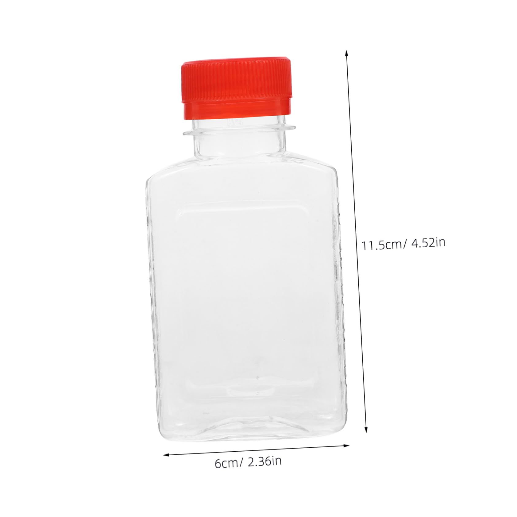 Gatuida Small Bottles 100ml Juice Containers Reusable Mini Flat Bottles for Drinks Milk Tea Alcohol