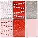 36 Pack Valentine Cards - Heart Pattern Love Cards - Romantic Greeting Cards with Red Envelopes - For Valentine's Day, Anniversary, Thinking of You, 4 x 6 Inches