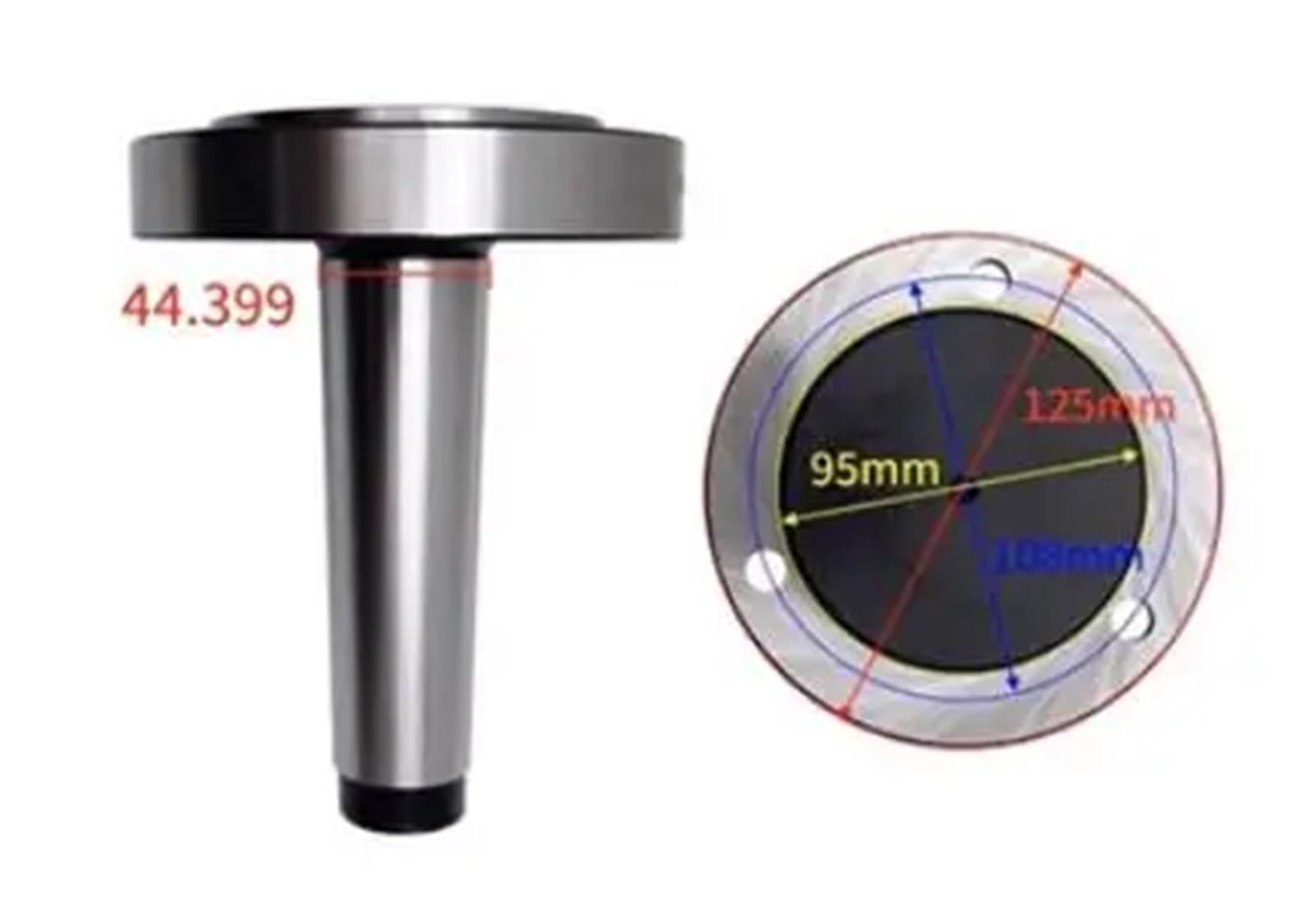 MT5-125 Morse Adapter uchwytu tokarskiego stożkowego 125 mm kołnierz uchwytu 3-szczękowego kołnierz mocujący do uchwytu tokarskiego