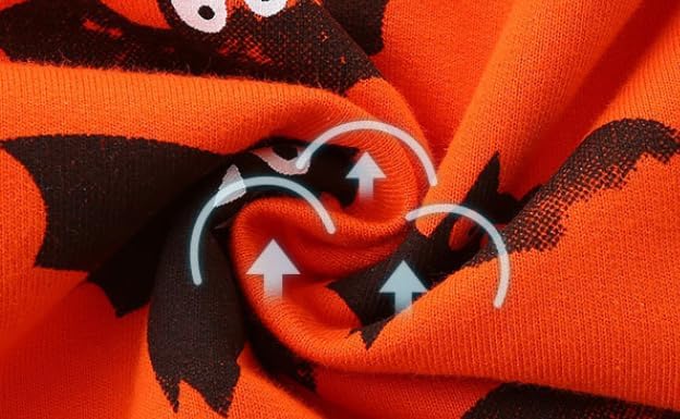 Boys Gilrs Sweatshirt Long Sleeve Halloween Cartoon Shirts Tops Orange for 18M-6T - Image 8