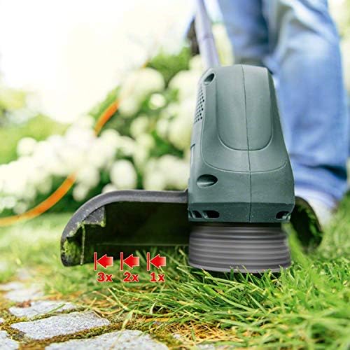 Bosch Rotak 34R Electric Lawnmower (1300 W, Cutting width: 34 cm, In carton packaging) & Bosch Electric Grass Trimmer EasyGrassCut 23 (280 Watt, cutting diameter 23 cm, in carton packaging)