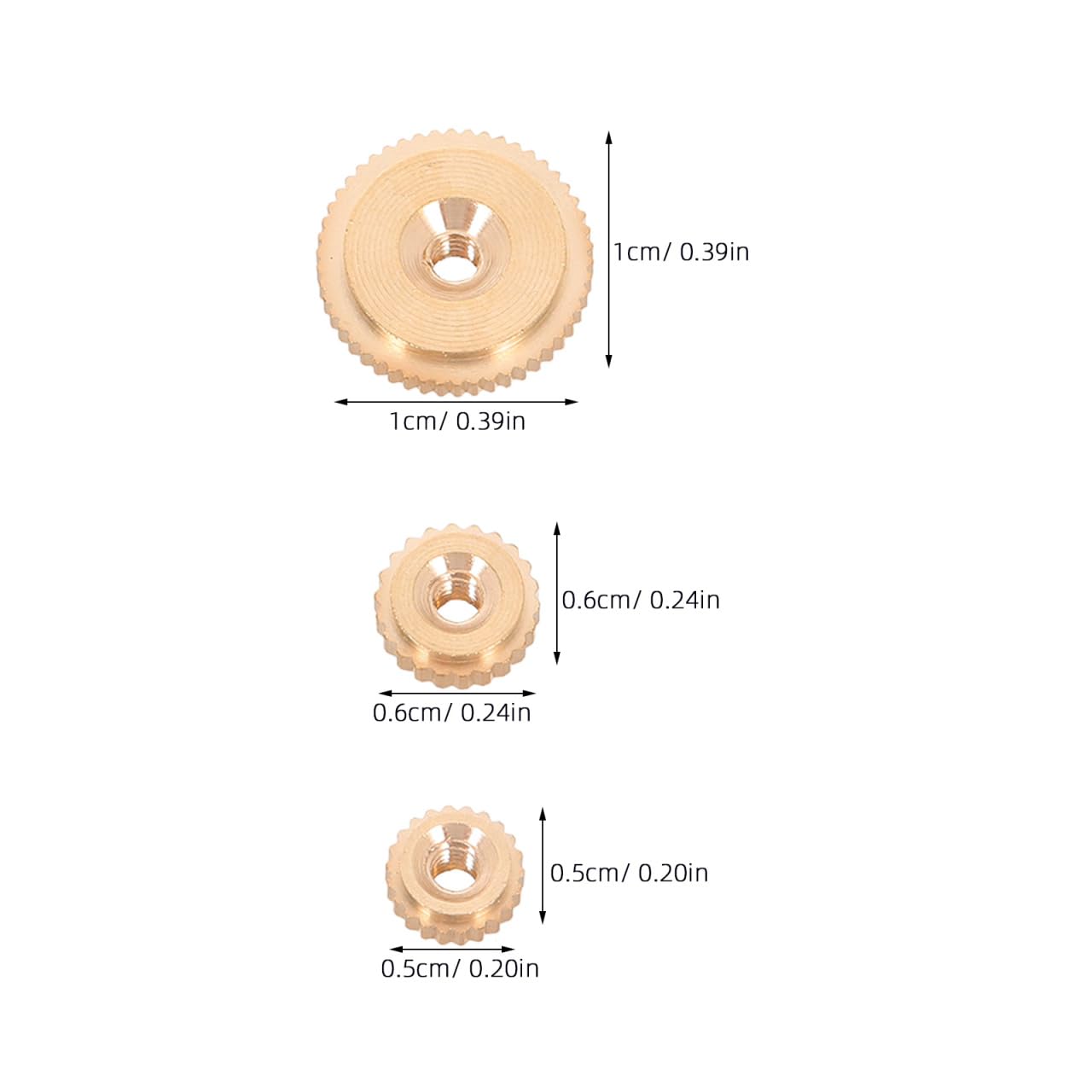 LIFKOME 12 pcs Clock Hand Nut Assortment Replacement Clock Nuts for Quartz Movement Mechanism Accessories for Wall Mantel and Grandfather Repair