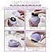 Reusable Silicone Sunscreen Applicator for Body & Face - Travel Size with Refillable Roller Sponge ，No-Waste Lotion Applier for Kids, Adults, Family (purple)