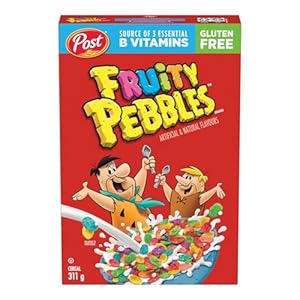 Post Fruity Pebbles Cereal, Retail Size, 311 g