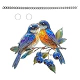 Artistic 2D Acrylic Hanging Ornament Stained Multicolor Bird Sculpture Window Decoration for Interior Decors Modern Design Acrylic Door Sign
