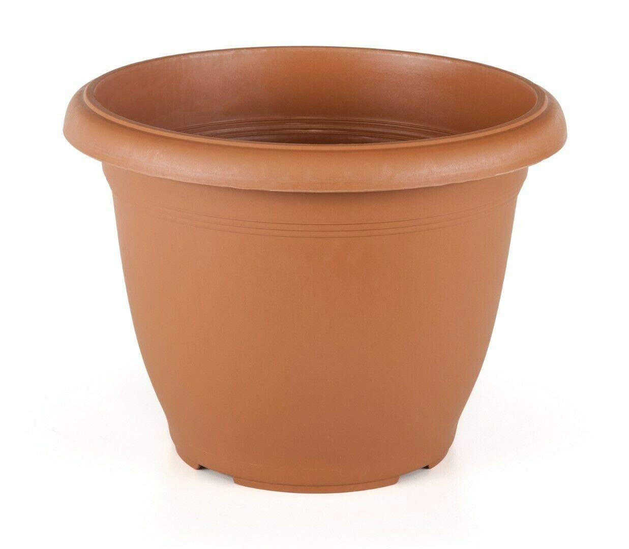 Tamersgifts Terracotta Large Plastic Round Garden Flower Plant Pot Planters (, 48Cm Diameter X 36Cm Height)