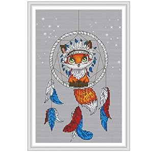 SmallJun Dream Catcher DIY handgemaakt handwerk getelde kruissteek borduurset kit 14 Ct kruissteek