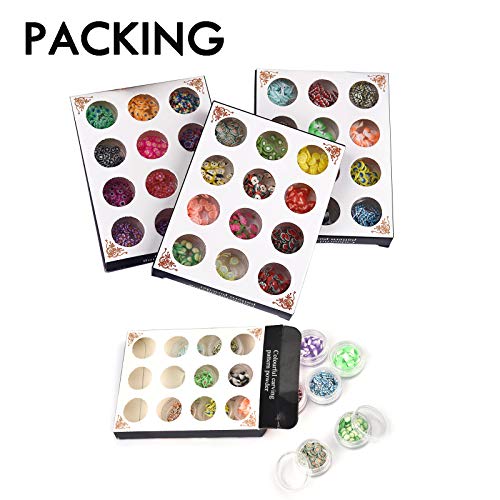 SEVENWELL 36pcs 3D Tiny Fruit Flower Leaves Slice Charms Resin Confetti for Slime, DIY Crafts, Nail Art, Resin Mold, Clay, Face Decorations - Thumbnail 4