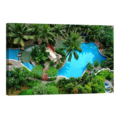 Toile luminescente dans le noir paysage de nature dcl324-2 grand format