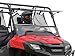 SuperATV Heavy Duty Scratch Resistant 3-IN-1 Flip Windshield for Honda Pioneer 700/700 4 (2014+) - Can be Set to Open, Vented, or Closed! - Hard Coated for Extreme Durability and Long Life