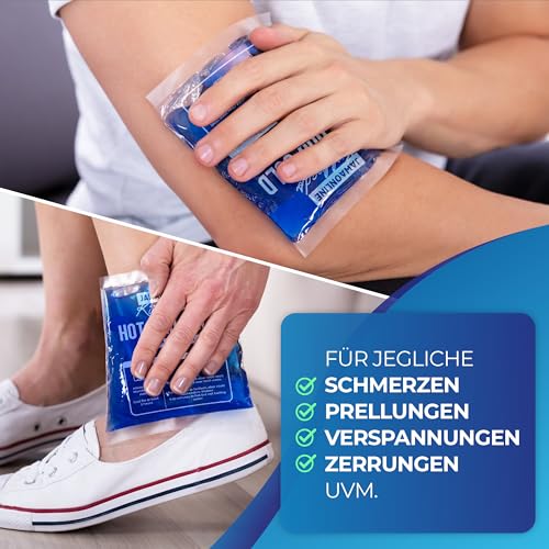 JAWA Kühlpads Gel 12x29 - Wiederverwendbare Kühlkompresse - Kühlpack mit Sofort Effekt - Flexible Kalt Warm Kompresse - Premium Coolpack Gel - Kühlkissen Vielseitig Anwendbar