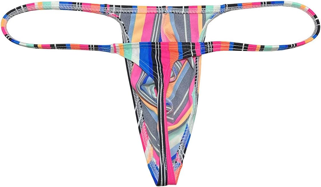 OROCOJUCO Men's Mini Bikini T-back Underwear Slim Cut Pouch Swim G-string Minimal Coverage Tangas Hipster String Thong - Image 6