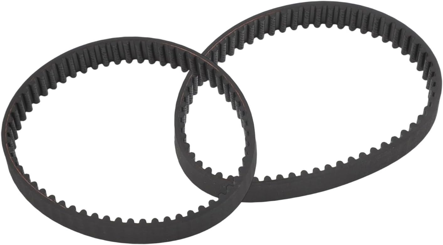 Kw715 Toothed Planer Drive Belt Compatible with Black Vacuum X40515 Bd713 7696 Types 67 Decker Cleaners Replacement Part 2Pack