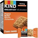 KIND Barres protéinées, beurre d'arachide, sans gluten, faible teneur en sodium, collations saines, 8g Protéines, 20 Nombre
