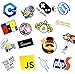 100 pcs Internet Programmation Stickers pour Ordinateur Portable Programmeur Science JS PHP C langage Cloud Docker développeur Autocollant